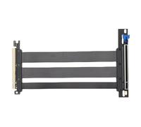 FAUOSWUK Câble élévateur PCIe 5.0, Câble D'extension GPU Gen 5 128 Go/s avec Technologie Anti-EMI, Compatible avec RTX4090 RX7900XTX pour Châssis PC, Serveurs AI, Systèmes de (40 cm)