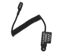FAUOSWUK Câble Répartiteur de Robinet D, Hub Répartiteur de Puissance à 3 Ports D avec Affichage de Tension LED pour Batterie de Caméra à Montage en V, Protection Contre Les Surintensités
