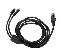 FAUOSWUK Câble USB A à B, USB vers USB B Câble Mâle Mâle 24 V Power USB à 3 Broches Power Din Cord de Données Male 1.8M Câble de Données D'imprimante