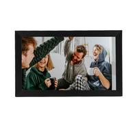 FAUOSWUK Cadre Photo Numérique 15,6 Pouces, Cadre Photo électronique Intelligent WiFi avec écran Tactile FHD 1920 X 1080, Mémoire 32 Go, Rotation Automatique, pour Diaporama Mural (EU-Stecker)