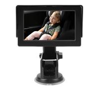 FAUOSWUK Caméra de Voiture pour bébé, Moniteur de 4,3 Pouces avec Vision Nocturne et Grand Angle de Vision de 150 Degrés, Rotation à 360 Degrés pour Les Nourrissons, Les Enfants et Les