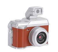 FAUOSWUK Caméra Porte-clés, 1080P FHD, Mini Caméra Collier 8MP avec écran de 0,96 Pouces, Lumière de Remplissage LED, Stockage 32 Go, pour Adolescents et Débutants (#2)