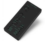 FAUOSWUK Carte Portable avec Changeur de Voix, Carte Son de Diffusion en Direct, Mini Carte Son Portable avec 4 Effets Sonores, 4 Changements de Voix pour Les Jeux sur PC