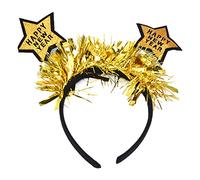FAUOSWUK Cerceau à Cheveux en Forme D'étoile de Festival, Bandeau Durable et élastique, Parfait pour les Fêtes, Design en Fil élégant et Charmant, adapté à les Types de Tête, 1 X unité (#1)
