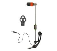 FAUOSWUK Chaîne de Pêche Alerte de Morsure, Alarme de Canne à Carpe, Indicateurs de Frappe pour la Pêche de Jour et de Nuit, Métal Durable 1 Ensemble (Rouge)