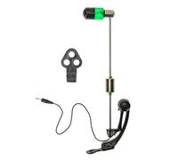 FAUOSWUK Chaîne de Pêche Alerte de Morsure, Alarme de Canne à Carpe, Indicateurs de Frappe pour la Pêche de Jour et de Nuit, Métal Durable 1 Ensemble (Verte)