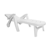 FAUOSWUK Chaise de Plage Pliante Polyvalente, Légère et Portable, pour Se Détendre dans Les Espaces Extérieurs, au Bord de la Piscine et sur Les Terrasses - Plastique Durable, 1 unité