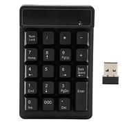 FAUOSWUK Clavier Numérique, 19 Touches Numéro de Clavier pour Ordinateur Portable et Ordinateur de Bureau 2.4g Numéro Portable Pad Clavier pour comptabilité Finance Bancaire