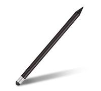 FAUOSWUK Crayon Stylet 2 en 1 pour Une sensibilité élevée, Stylet à écran Tactile avec Astuce en Caoutchouc pour écrans Capacitifs Tablettes Smartphones (Noir)
