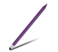 FAUOSWUK Crayon Stylet 2 en 1 pour Une sensibilité élevée, Stylet à écran Tactile avec Astuce en Caoutchouc pour écrans Capacitifs Tablettes Smartphones (Violet)