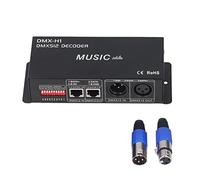 FAUOSWUK Décodeur DMX512 à 4 Canaux, Contrôleur LED RVB Réglable avec Mode Musical pour Hotels Sober Barres (8a par canal)