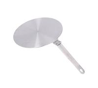 FAUOSWUK Diffuseur de Chaleur en Acier Inoxydable avec Poignée, Plaque de Cuisson à Induction Pratique pour Cuisiner avec des Casseroles en Fer et en Céramique 1 Pièce (24#)