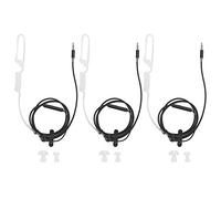 FAUOSWUK Écouteur Anti-rayonnement à Réduction de Bruit avec Micro, Câble 3,5 Mm, 100 Cm