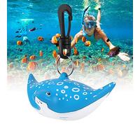 FAUOSWUK Embouchure de Régulateur de Plongée, Joli Dessin animé, Couvercle de Protection, Crochet Suspendu BCD, 1 Pièce, pour Sports Nautiques, Bleu Blanc, 4.8x4.3x1.8 Pouces (Type 2 41x9x28,5cm)