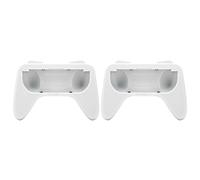 FAUOSWUK Ensemble de Poignées Ergonomiques pour avec Fonctionnalités de Confort et Coussinets de Protection pour Joueurs - Matériau ABS Durable - 2 Unités (Blanche)