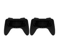 FAUOSWUK Ensemble de Poignées Ergonomiques pour avec Fonctionnalités de Confort et Coussinets de Protection pour Joueurs - Matériau ABS Durable - 2 Unités (Noir)