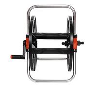 FAUOSWUK Étagère de Stockage de Tuyaux D'eau de 35 Mètres, Support de Bobine de Tuyau Portable Poignée Pliable avec des Supports épais pour la Maison du Jardin