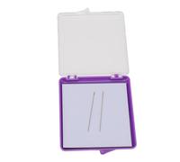 FAUOSWUK Étui à Aiguilles Magnétique Transparent, Maintient Solidement les Aiguilles, Organisateur D'épingles à Tricoter, Cadeau Pratique pour les Amateurs de Couture en Plastique (Violet)