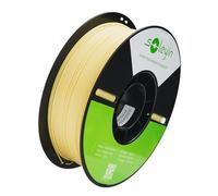 FAUOSWUK Filament Ultra PLA à Lisse, Précision Dimensionnelle de 1,75 Mm +/- 0,02 Mm sans Déformation pour Imprimante 3D, Série Entièrement Fermée (Jaune Ananas)
