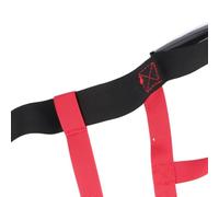 FAUOSWUK Harnais de Ski Polyvalent pour L'entraînement des Tout-petits, Contrôle de la Vitesse, Utilisation Facile en Ski, Noir, Rouge, 1 unité