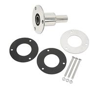 FAUOSWUK Isolation Thermique en Acier Inoxydable Poli à Coque Droite pour Chauffages , Environnement Marin, Tuyau D'arrosage de 22 Mm de Diamètre Intérieur, 1 Paquet