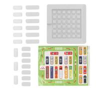 FAUOSWUK Jeu de Puzzle Complexe pour Enfants, Planche D'entraînement à la Pensée Logique, Jouet pour Les Défis de Stationnement de Voiture, Temps de Jeu éducatif pour Les Enfants, Matière Plastique