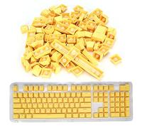 FAUOSWUK Keycaps de Clavier Mécaniques Keycaps 108 Clé Clé Ergonomic Design Text D'injection à Deux Couleurs 13 Couleurs avec Matériau PBT de Haute qualité pour 61/64/87/104/108 CLÉ Clave