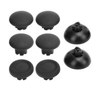 FAUOSWUK Kit de Remplacement de Capuchon de Pouce, 3 Poignées de Confort Améliorées en Hauteur avec 2 Capuchons Standard à Dôme Bas et 2 Capuchons à Dôme Haut (Noire)