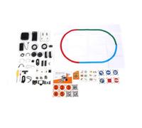FAUOSWUK Kit de Voiture Robot AI, Robot Intelligent avec Contrôleur pour la Programmation Scratch Python, avec Reconnaissance des Couleurs, Suivi Visuel des Lignes, Suivi d