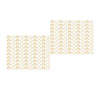 FAUOSWUK Kit D'œillets en Métal avec Rondelle, 100 Jeux D'œillets en Laiton de 18 Mm de Diamètre Intérieur pour Bâches et Solutions de Réparation du Cuir (Or)