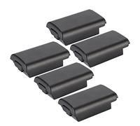 FAUOSWUK Kit Universel de Coque de Batterie pour Contrôleur 360, Matériau de Haute qualité, Utilisation Durable, Facile à Utiliser, Noir/Blanc, 5 Pièces de Remplacement pour Les Amateurs de Jeux