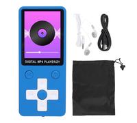 FAUOSWUK Lecteur de Musique D'écran de 1,8 Pouce Portable Mp3 Portable avec BT5.0 Hi-FI Sound Support Mp3 WMA FLAC Radio FM Radio pour Le Cyclisme Sportif (Bleu)