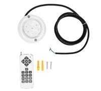 FAUOSWUK Lumière de Piscine, 6 W RVB Changeant de Couleur, étanche IP68, Lumière sous-Marine avec Télécommande, pour Piscine, Fontaine, étang, Aquarium