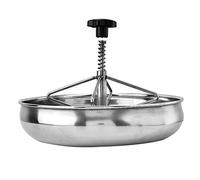 FAUOSWUK Mangeoire pour Porcelets Bol en Acier Inoxydable Durable pour Mangeoire à Porcs Plateau à Lait de Truie pour Fourrage de Bétail adapté à la Nourriture pour Porcelets 9,8 "x 2,4"