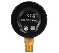 FAUOSWUK Manomètre Mécanique à Double échelle avec Chiffres Clairs, Connexion BSPT 1/8 Pouce pour Air, Eau 0-15psi, 0-1bar pour les Bricoleurs à Domicile (0-100psi,0-7bar)