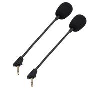 FAUOSWUK Microphones Détachables à Réduction de Bruit, pour Casque de Jeu Cloud S, Remplacement de Micro à Flèche de 3.5mm pour PC, 2 Pièces