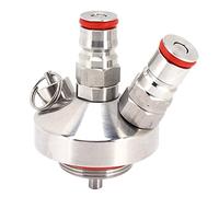 FAUOSWUK Mini Dispensateur, Kit de Distributeur de Bière en Acier Inoxydable à Double Balle Kit de Bière en Acier Inoxydable pour 2 L 3,6L 5L Kegs Homebrew Tool Brewing Supply Keg