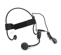 FAUOSWUK Mini Microphone Bandeau, Micro à Condensateur Professionnel avec Bouchon fileté Mâle 3,5 Mm et Protection contre le Vent, pour les Enseignants, les Performances sur Scène,