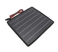 FAUOSWUK Panneau Solaire Monocristallin étanche IP65 10W pour un Chargement Efficace de la Batterie de Voiture