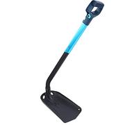 FAUOSWUK Pelle à Neige Pliante en Alliage D'aluminium Durable, Outil Multifonction D'extérieur pour l'escalade, Le Camping, Noir, Bleu, Manche de 94 Cm de Long pour la Randonnée en Plein Air