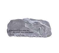 FAUOSWUK Pet Memorial Stone Marker Marker Garden Tombstone Tombstone pour Chien Cat avec Une Conception Résistante aux Intempéries Maintient la Mémoire en Vie pour la Décoration de la (Gray)