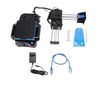 FAUOSWUK Petite Imprimante 3D, Conception de Bureau Compacte Cadre Portable Chauffant Rapide avec Plate-Forme Magnétique Détachable, pour Les Amateurs de Bricolage à Domicile (Bouchon UE)