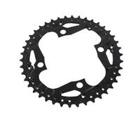 FAUOSWUK Pièces de Réparation de Dents de Plateau de Vélo 104BCD, Manivelle Creuse en Acier au Chrome-molybdène, Résistante à la Déformation pour Plateau Universel à Quatre Mâchoires à (44T (Grand