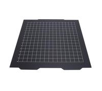 FAUOSWUK Plaque de Construction D'imprimante 3D, Tôle D'acier à Ressort PEI Double Face 36,5x36,5 Cm avec Revêtement en Fibre de Carbone PET, pour Prusa XL