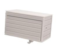 FAUOSWUK Porte-Clés Mural pour Entrée, Organisateur de Clés Robuste avec Porte Qui S'ouvre, Idéal pour Garder Les Organisées, Matériau ABS (Abricot)