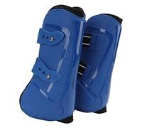 FAUOSWUK Protecteur de Pattes Avant de Cheval, Bottes de Soutien, Protection des Pattes de Cheval en PU et Néoprène avec Doublure Douce pour (pattes avant bleues L 120x60x0,3cm / 47,2x23,6x0,1 pouces)