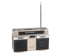 FAUOSWUK Radio AM FM SW Portable avec Haut-Parleur Bluetooth, Prise en Charge de clé USB, Bande Complète Rechargeable, Autonomie de 18 Heures, pour Les Voyages à la Maison et en Plein Air (Or)