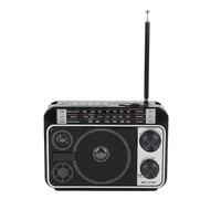 FAUOSWUK Radio Portable Am FM SW, Retro Lightweight Retro Direct Plug in Aperted Radio Faire la Batterie avec Une Antenne Télescopique pour la Lecture USB de Réception Améliorée pour (Bouchon UE)