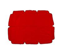 FAUOSWUK Remplacement de la Canopée de Balançoire à L'épreuve de l'eau, Tissu Oxford Enduit en Argent 420D avec 4 Sangles Renforcées pour Chaise Swing de Patio de Jardin Extérieur (Rouge)