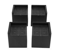 FAUOSWUK Risers de Meubles, 4pcs Plastique EVA Square 3IN Prise en Charge jusqu'à 2200 LB avec Pavés sans Glissement, pour Laver Le canapé de Table de Lit pour canapé